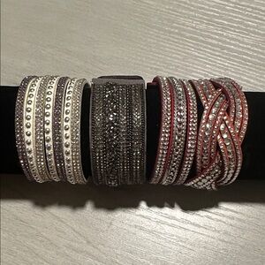 Elegant Multi-Color Beaded Bracelet Set of 4